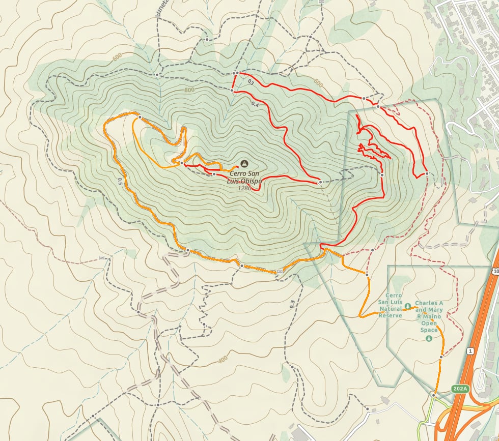 map of Cerro San Luis
